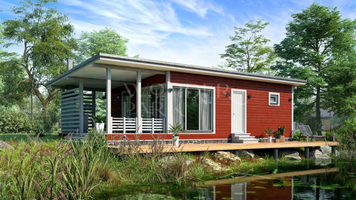 Баня с беседкой и односкатной крышей проект 6 на 12 метров BH20 — BarnHouse https://barnhouse1.ru/bani-hitech/bh20 — BarnHouse