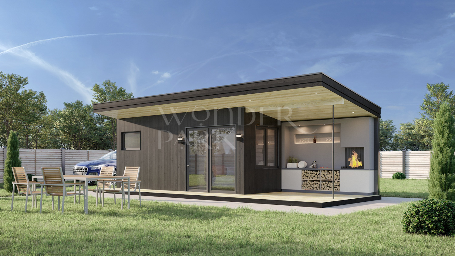 Модульная баня в стиле хай-тек 9х3.3 метра BH1 — BarnHouse https://barnhouse1.ru/bani-hitech/bh1 — BarnHouse