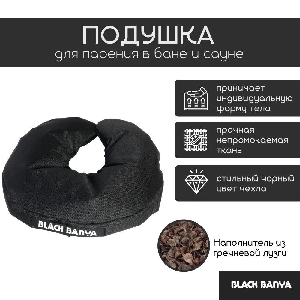 Комплект для бани и сауны 70 c отверстием под второе дыхание Black Banya — фото 5