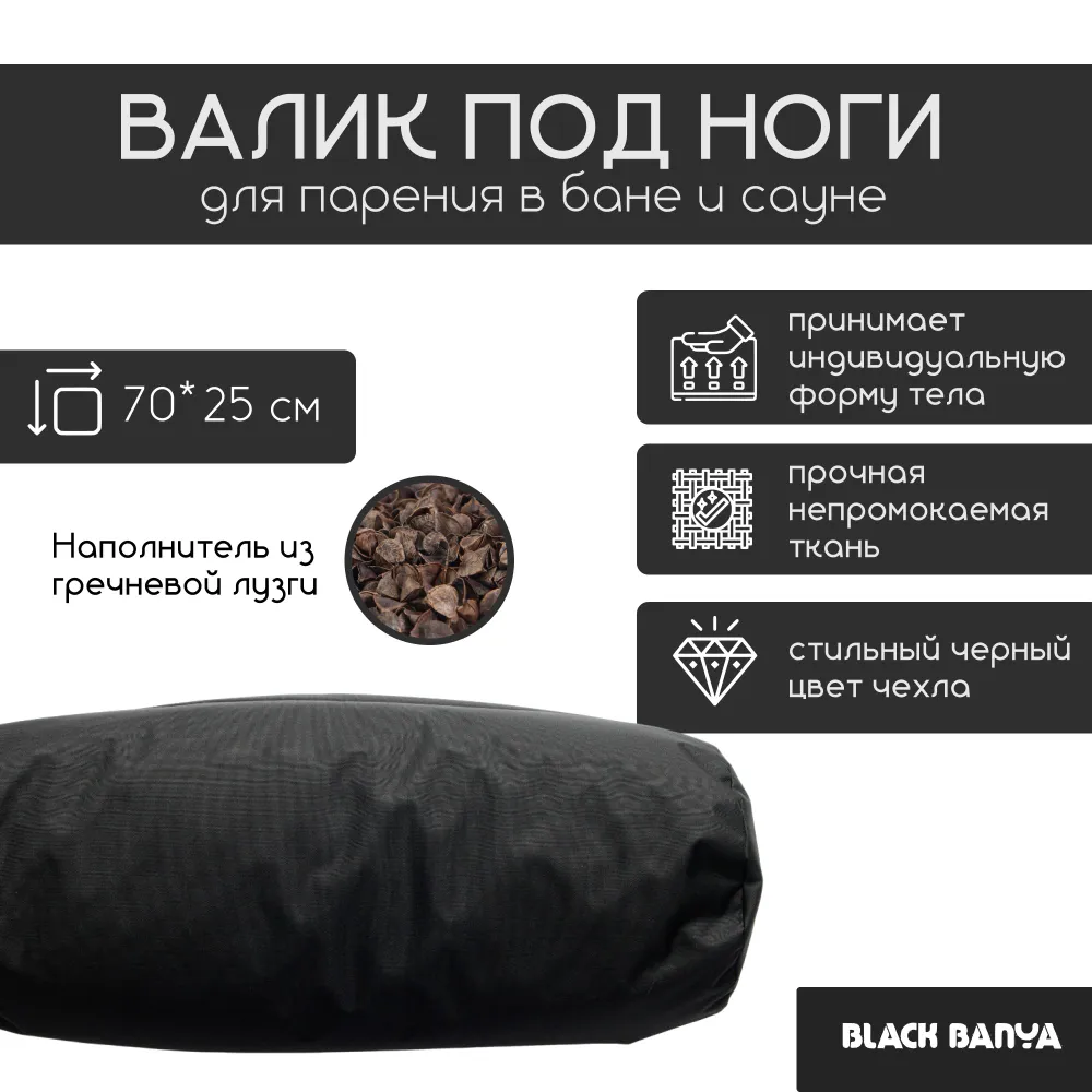 Комплект для бани и сауны 80 без второго дыхания Black Banya — фото 3