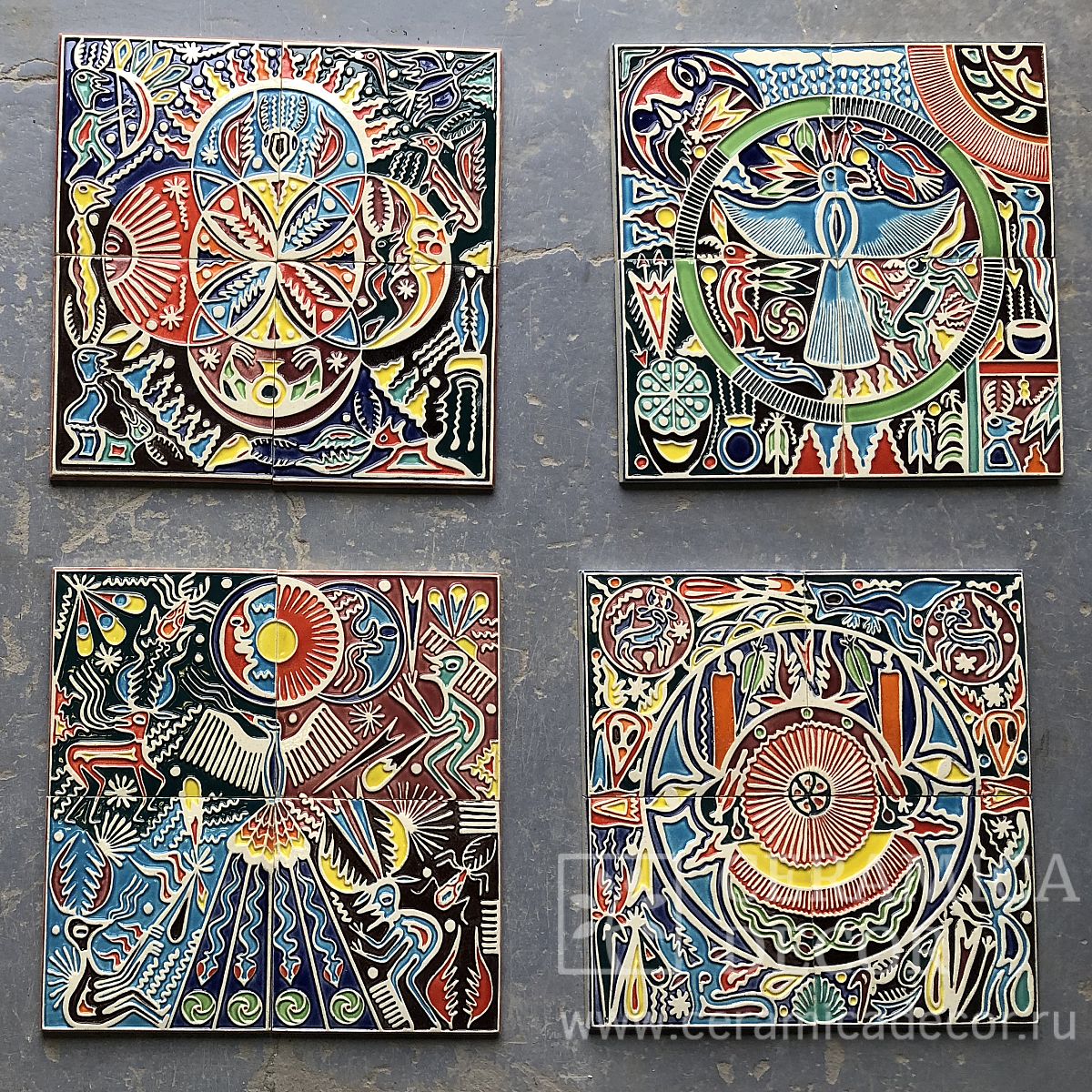Этнические панно 40х40см — CeramicaDecor