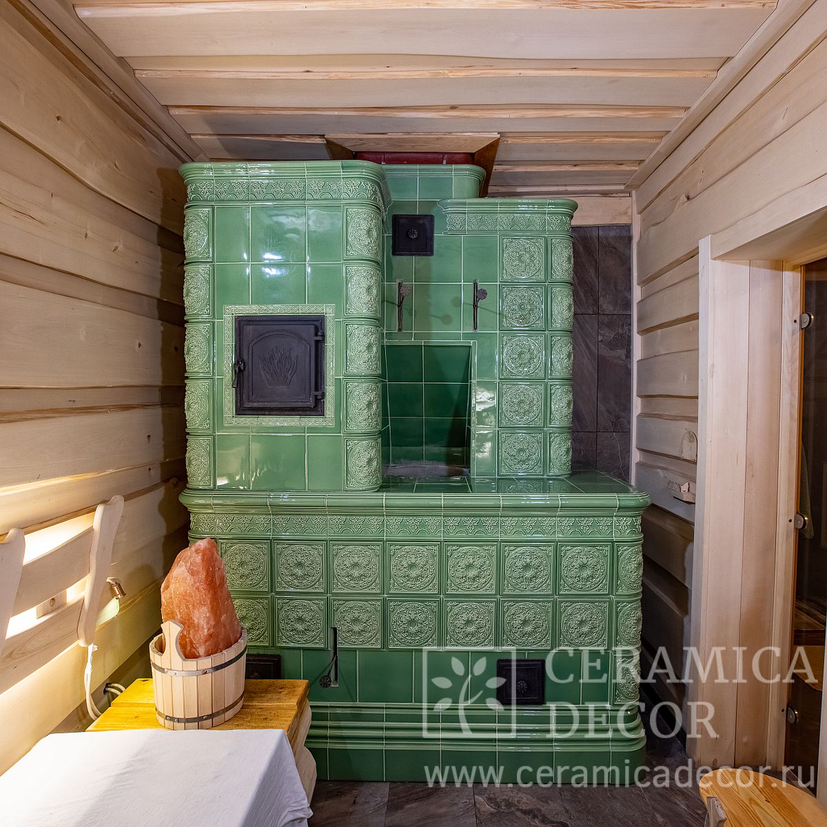 Изразцовая банная печь в парную Дорф 2964 — CeramicaDecor