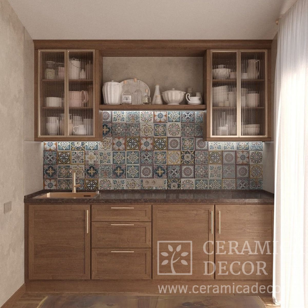Изразцовый набор "Лето", 20 плиток — CeramicaDecor