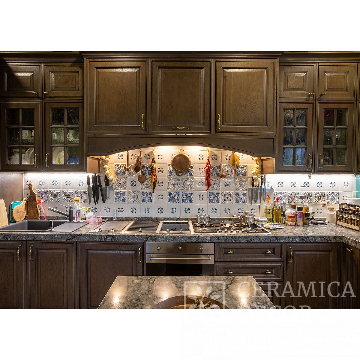 Изразцы для фартука на кухню коллекции Пэчворк — CeramicaDecor