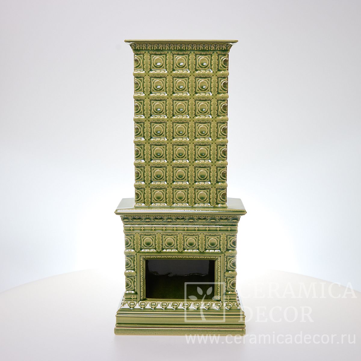 Камин сувенирный в цвете Базилик — CeramicaDecor