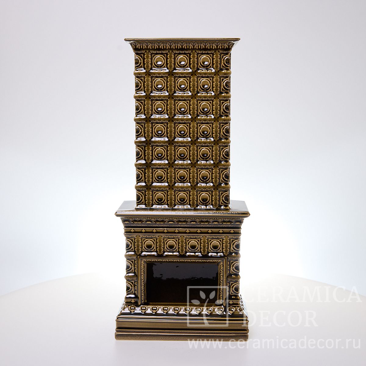 Камин сувенирный в цвете Бронза — CeramicaDecor