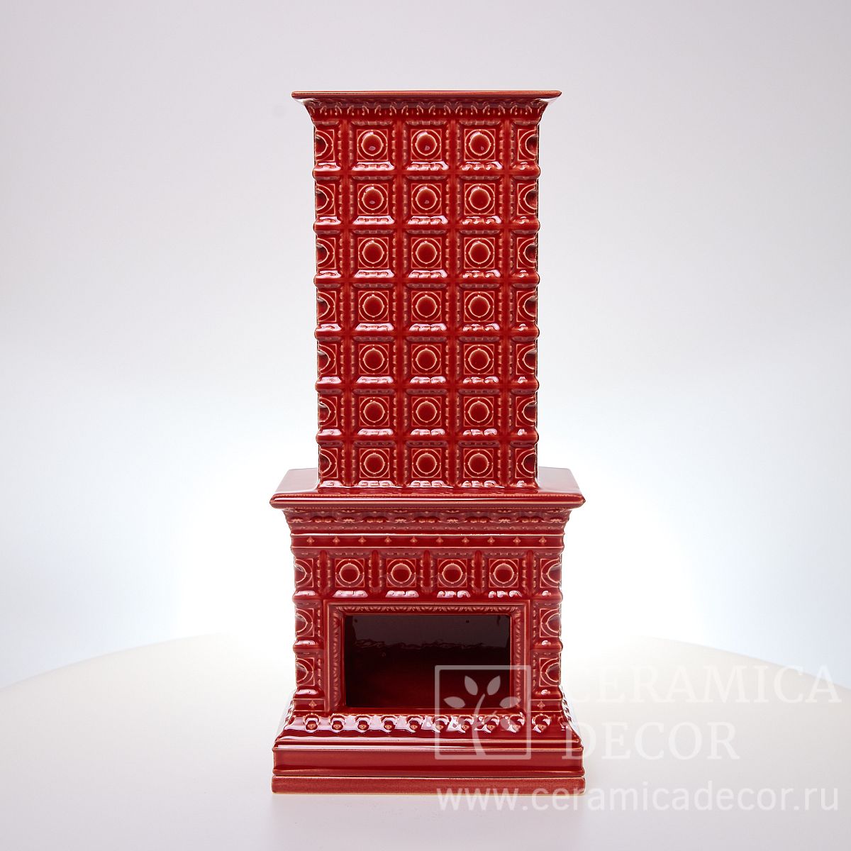 Камин сувенирный в цвете Спелый гранат — CeramicaDecor