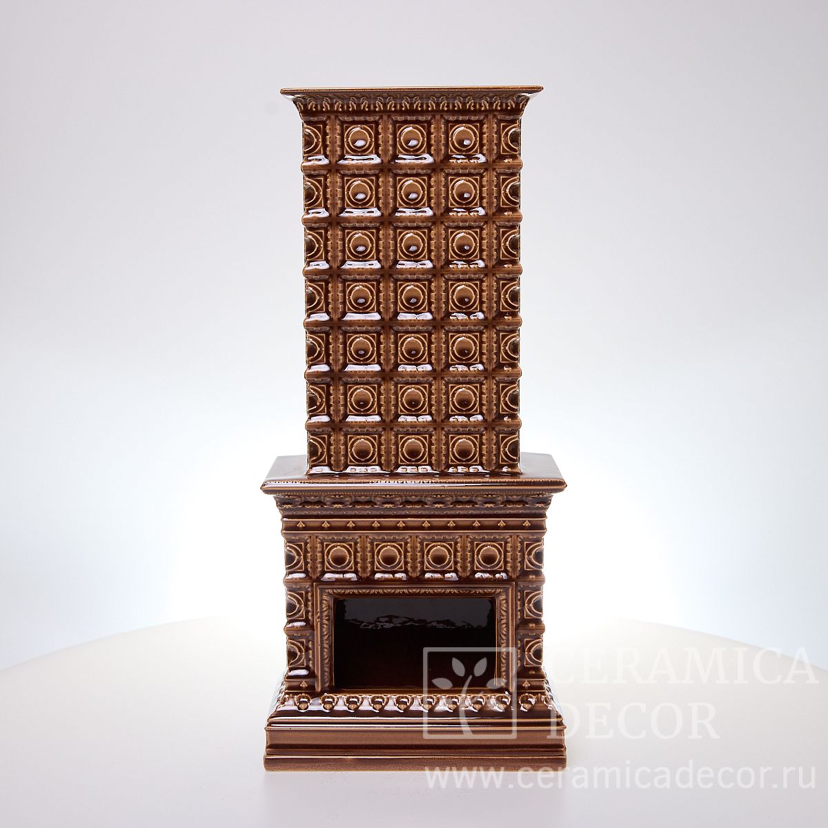 Камин сувенирный в цвете Янтарь — CeramicaDecor
