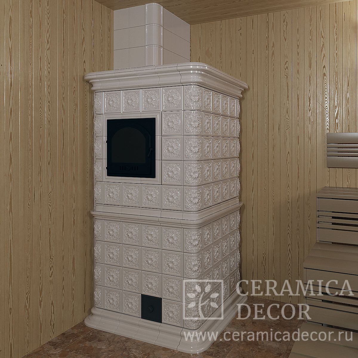 Облицовка Дорф для банной печи — CeramicaDecor