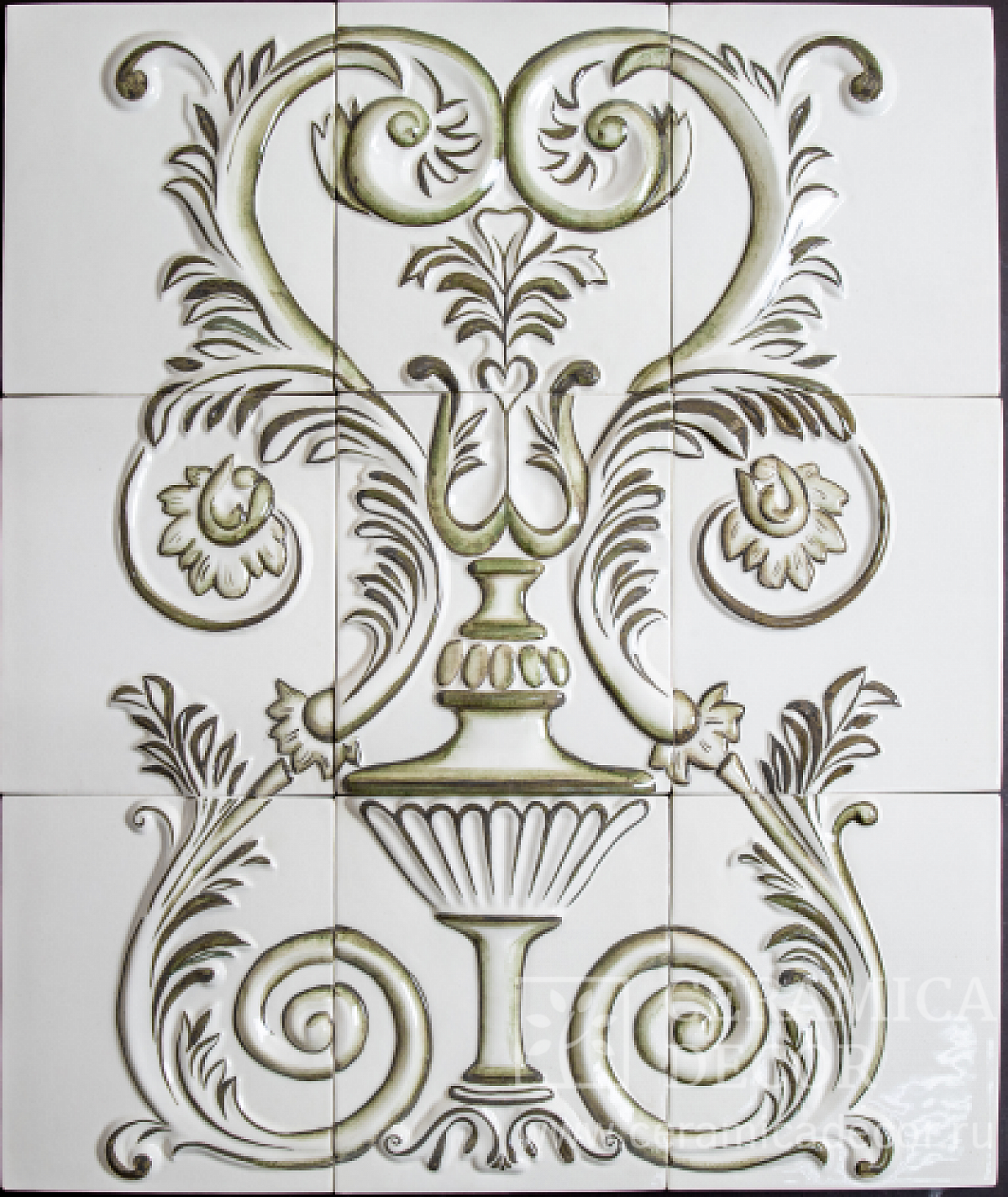 Панно с росписью 98120 — CeramicaDecor