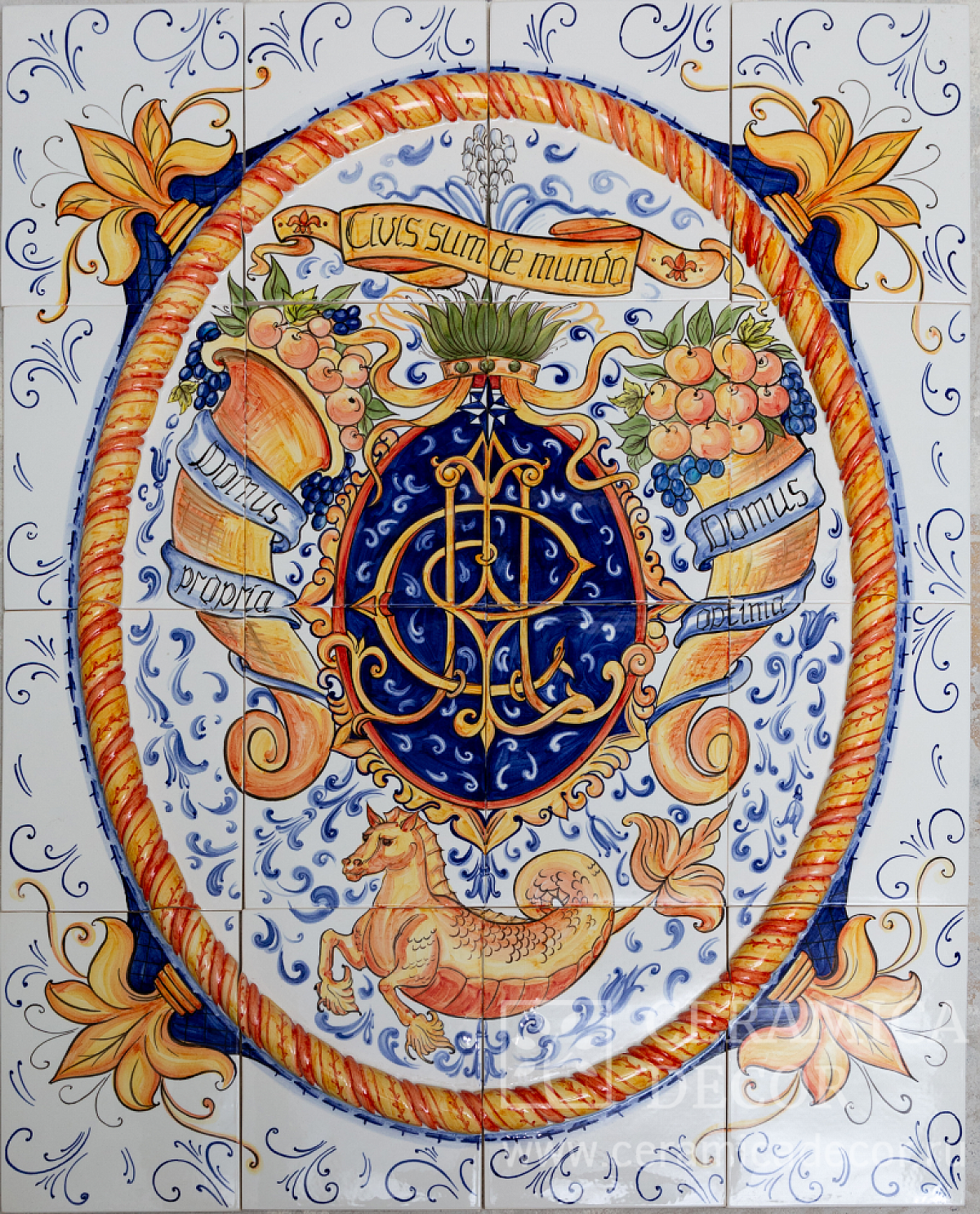 Панно с росписью 98124 — CeramicaDecor