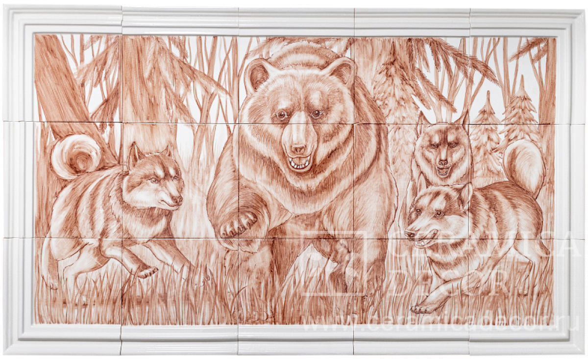 Панно с росписью 98127 — CeramicaDecor