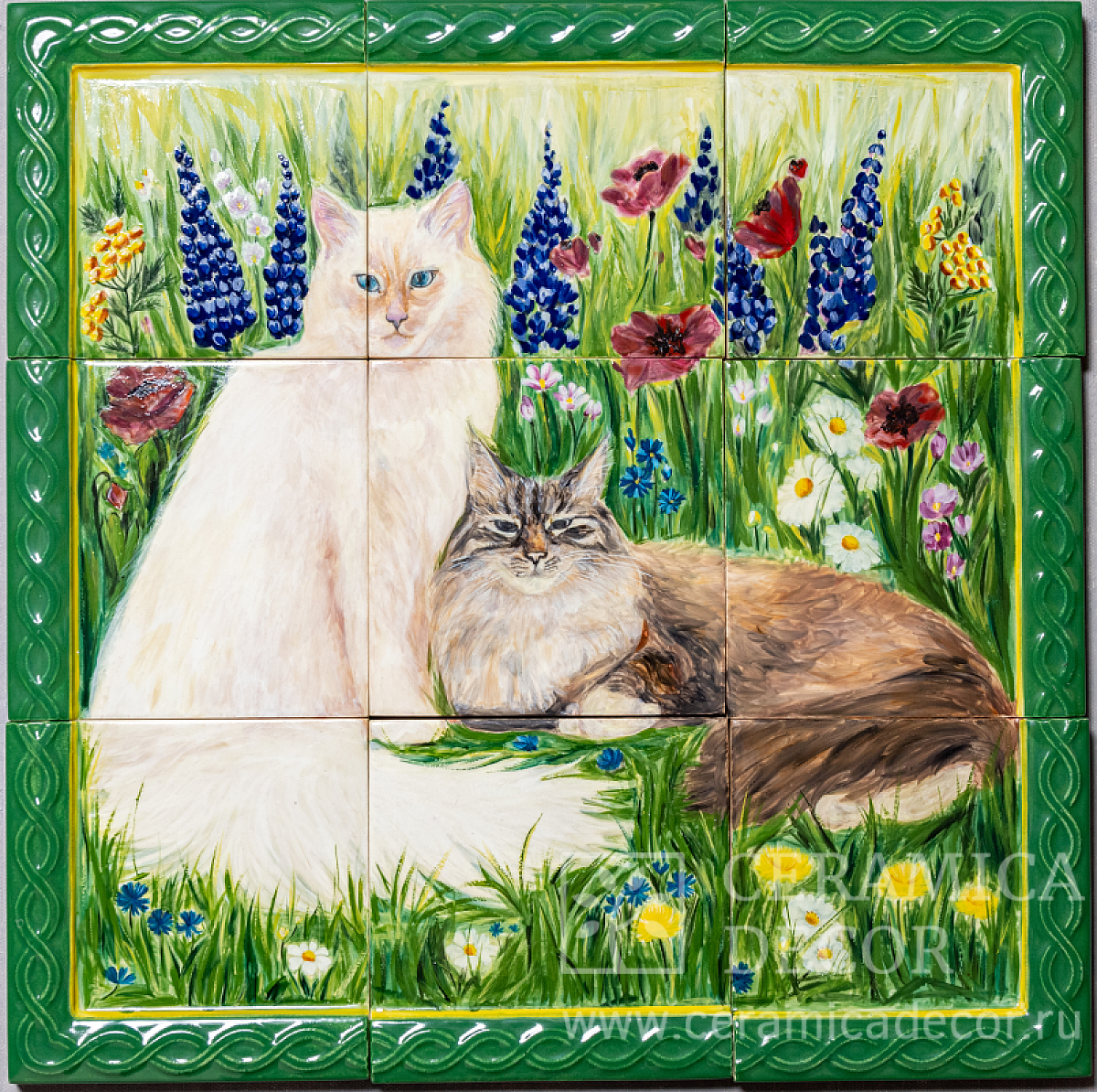 Панно с росписью 98128 — CeramicaDecor