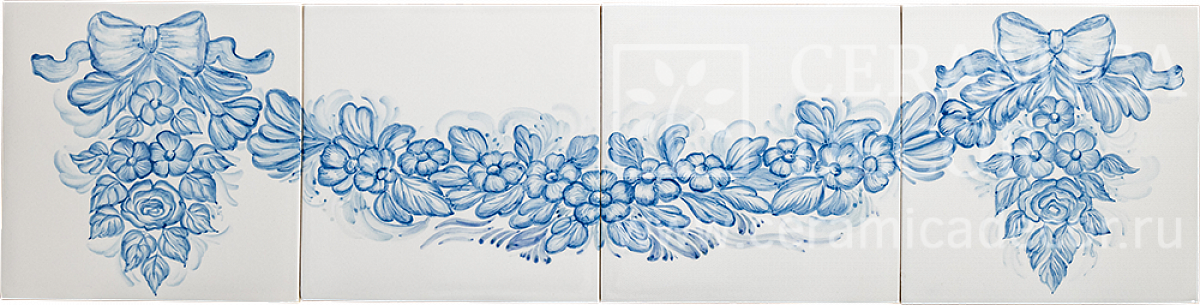 Панно с росписью 98130 — CeramicaDecor
