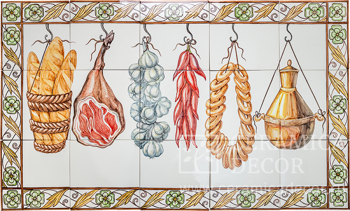 Панно с росписью 98131 — CeramicaDecor