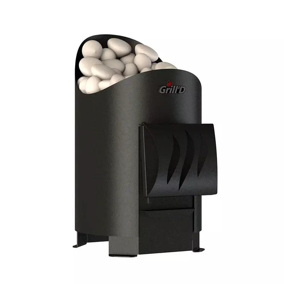 Дровяная банная печь Grill'D Aurora 120 Short (дверца без стекла) — фото 2