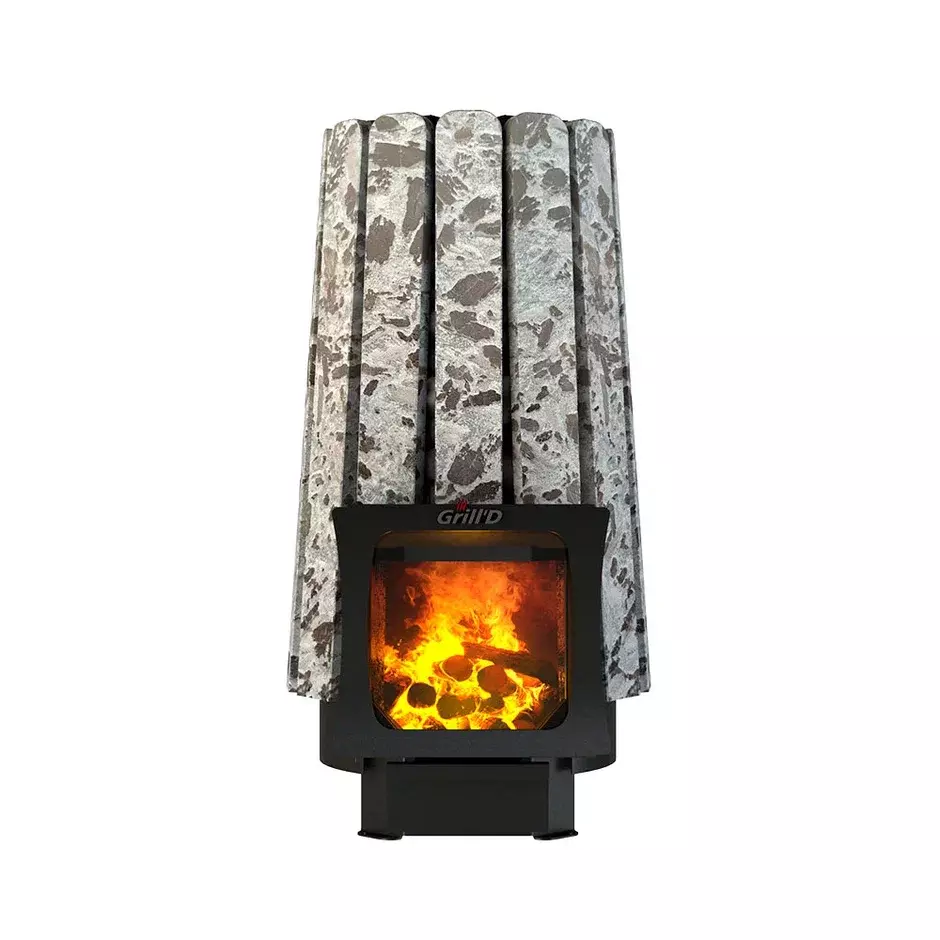 Дровяная банная печь Grill'D Cometa Vega 240 Short Max Stone (Серпентинит) — фото 3