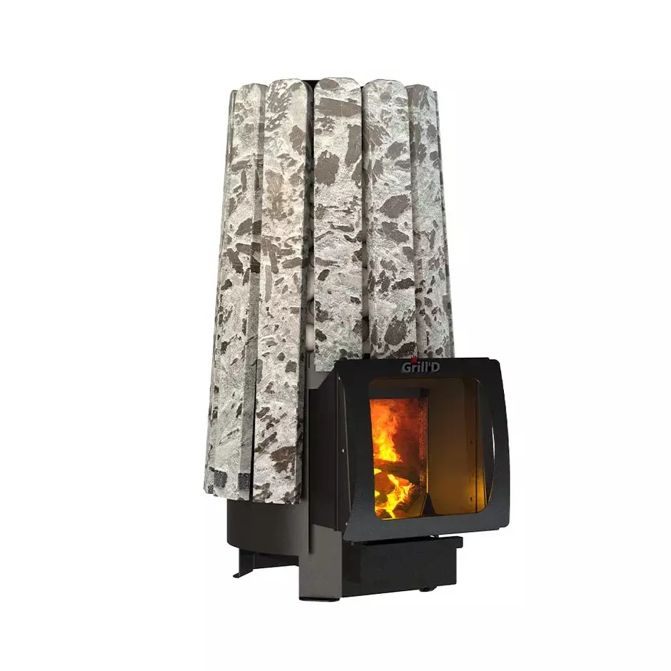 Дровяная банная печь Grill'D Cometa Vega 240 Short Max Stone (Серпентинит) — фото 2