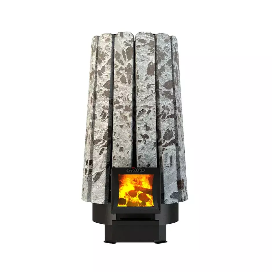 Дровяная банная печь Grill'D Cometa Vega 240 Short Stone (Серпентинит) — фото 3