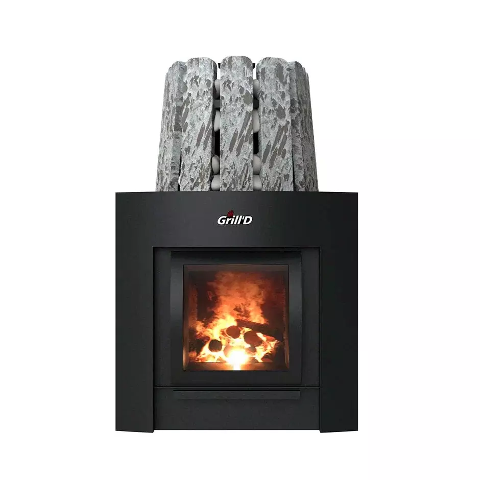 Дровяная банная печь Grill'D Cometa Vega 450 Long Max Stone (Серпентинит) — фото 3