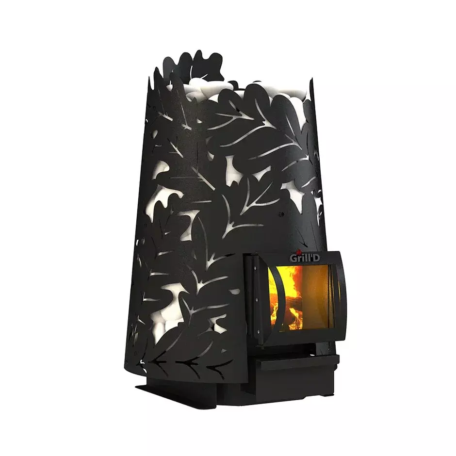 Дровяная банная печь Grill'D Dubravo 200 Short (дверца со стеклом) — фото 2
