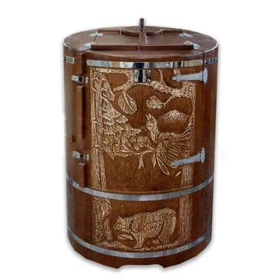 Кедровая фитобочка Дикий лес Полулежачая — фото 4