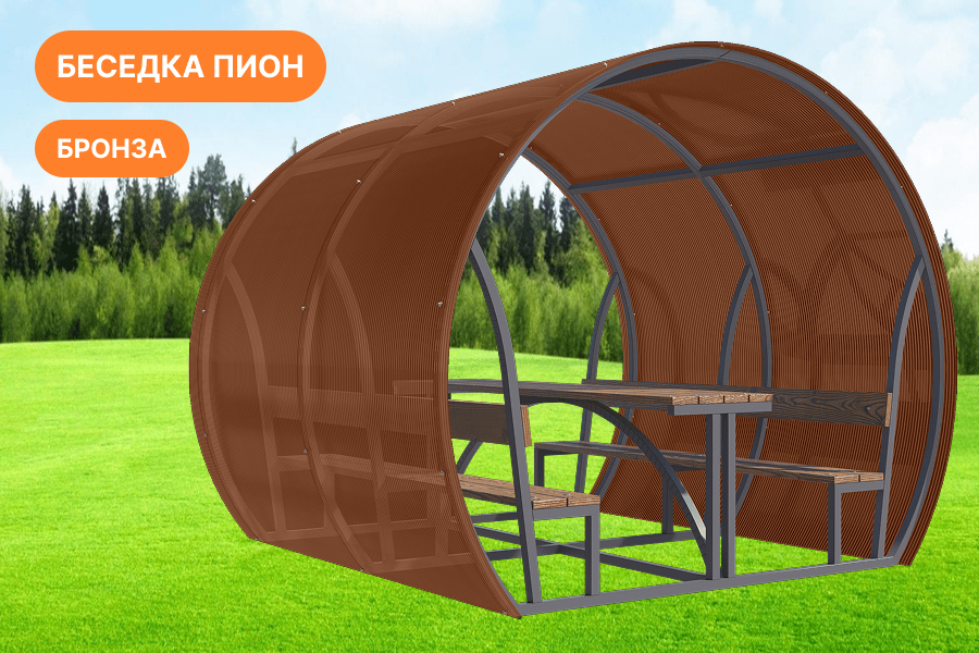 Беседка Пион — 1.75 х 1.9 м 2 м — Мастер Беседок