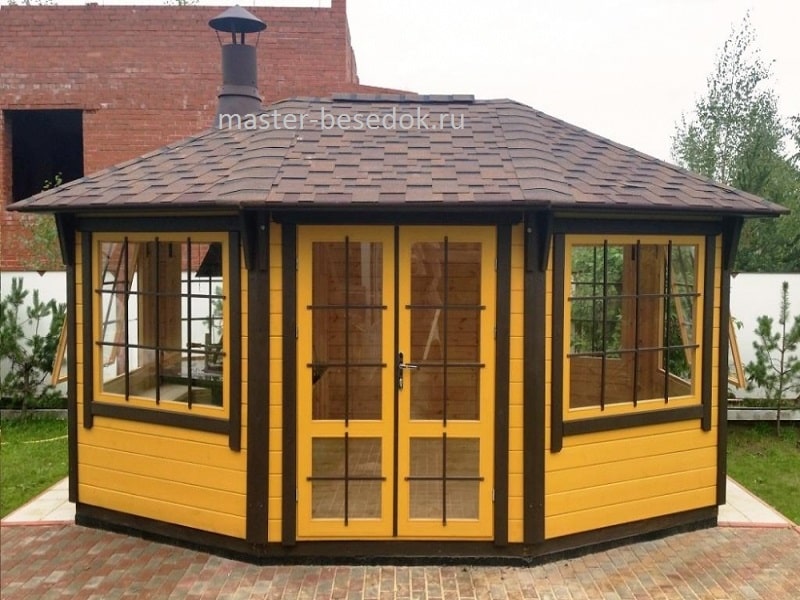 Беседка Александрия — 4x5 м 2.95 м — Мастер Беседок