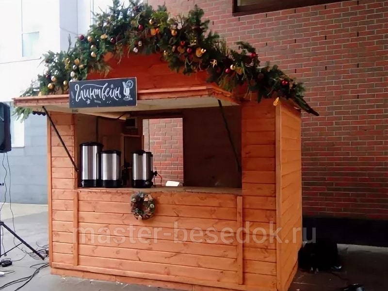 Ярмарочный домик Самовар — 2.5 м Брус — Мастер Беседок