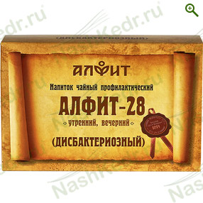 Фитосбор «Алфит-28» Дисбактериозный — Наш Кедр