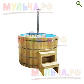 Фурако круглая (с пластиковой вставкой) с внутренней печью — Наш Кедр