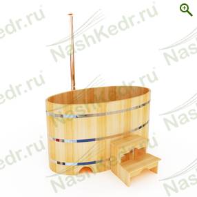 Фурако овальная с наружной печью — Наш Кедр