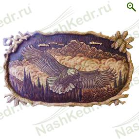 Картина резная, Орел 2 — Наш Кедр