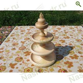 Конфетница-фруктовница Яблочко, кедр (3 яруса)