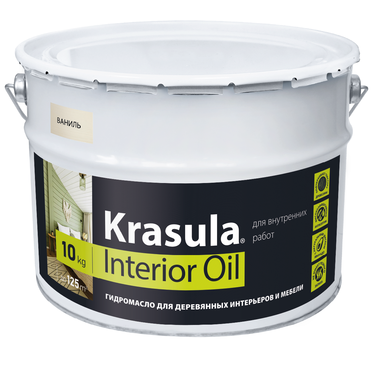 Гидромасло «Krasula®»-Interior Oil для деревянных интерьеров и мебели — фото 2