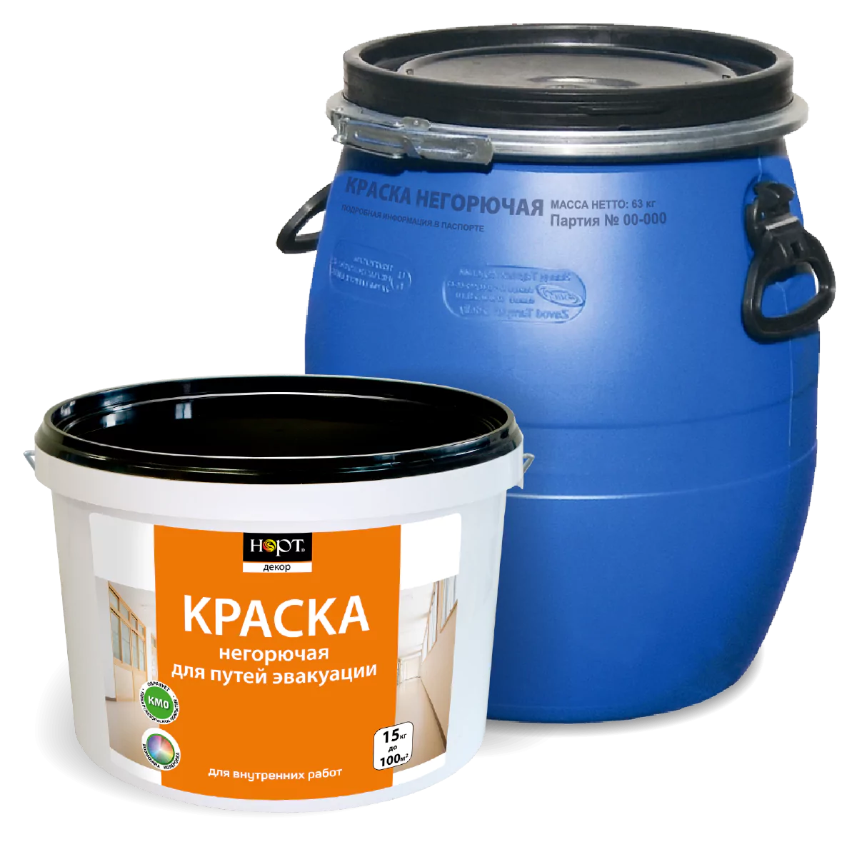 Нортовская краска негорючая КМ0 (НГ) — фото 3