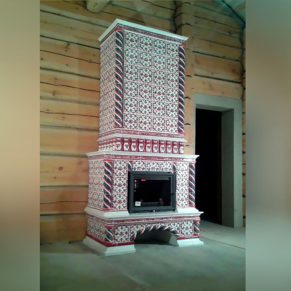 Боярский изразцовый камин — Русская Майолика