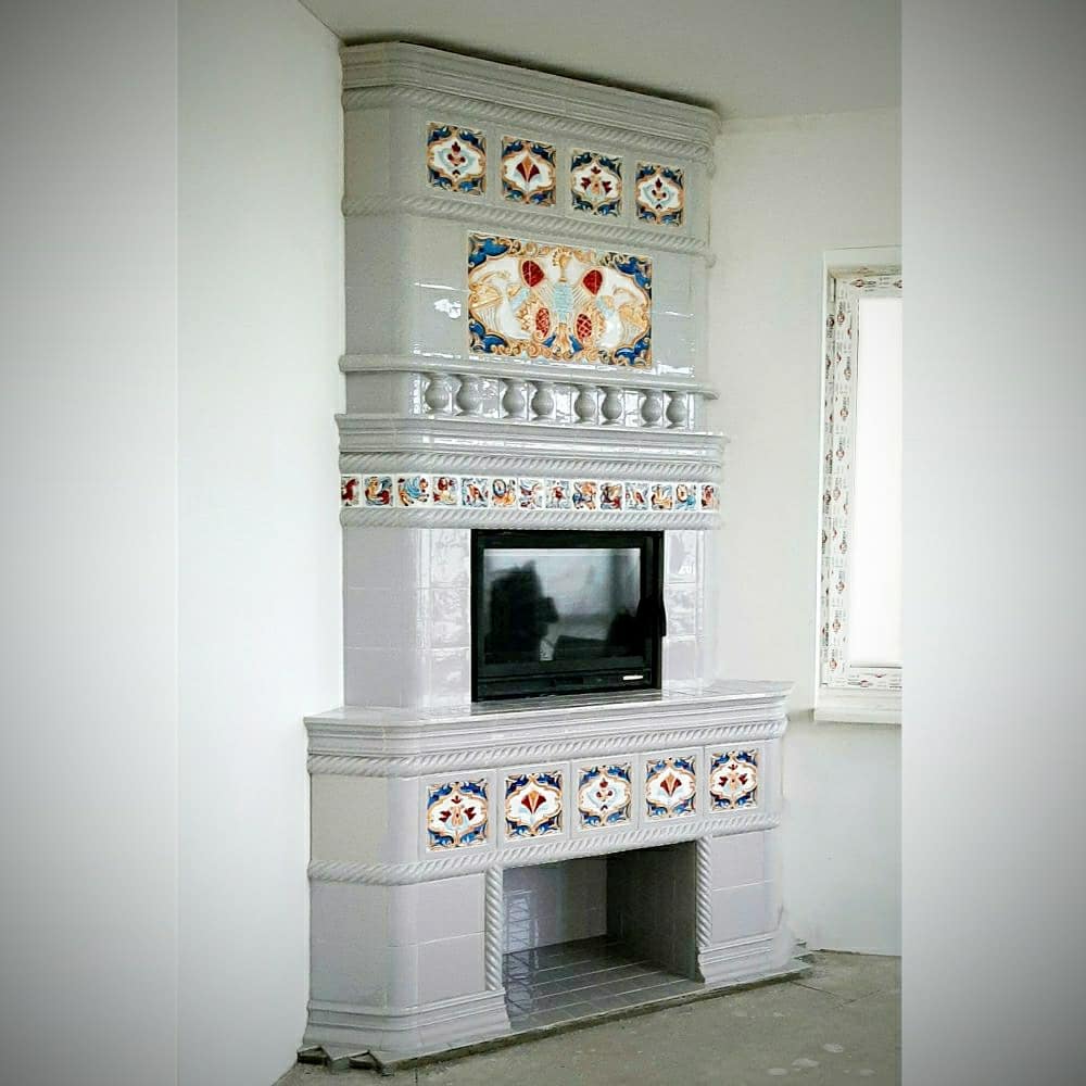 Неорусский камин — Русская Майолика
