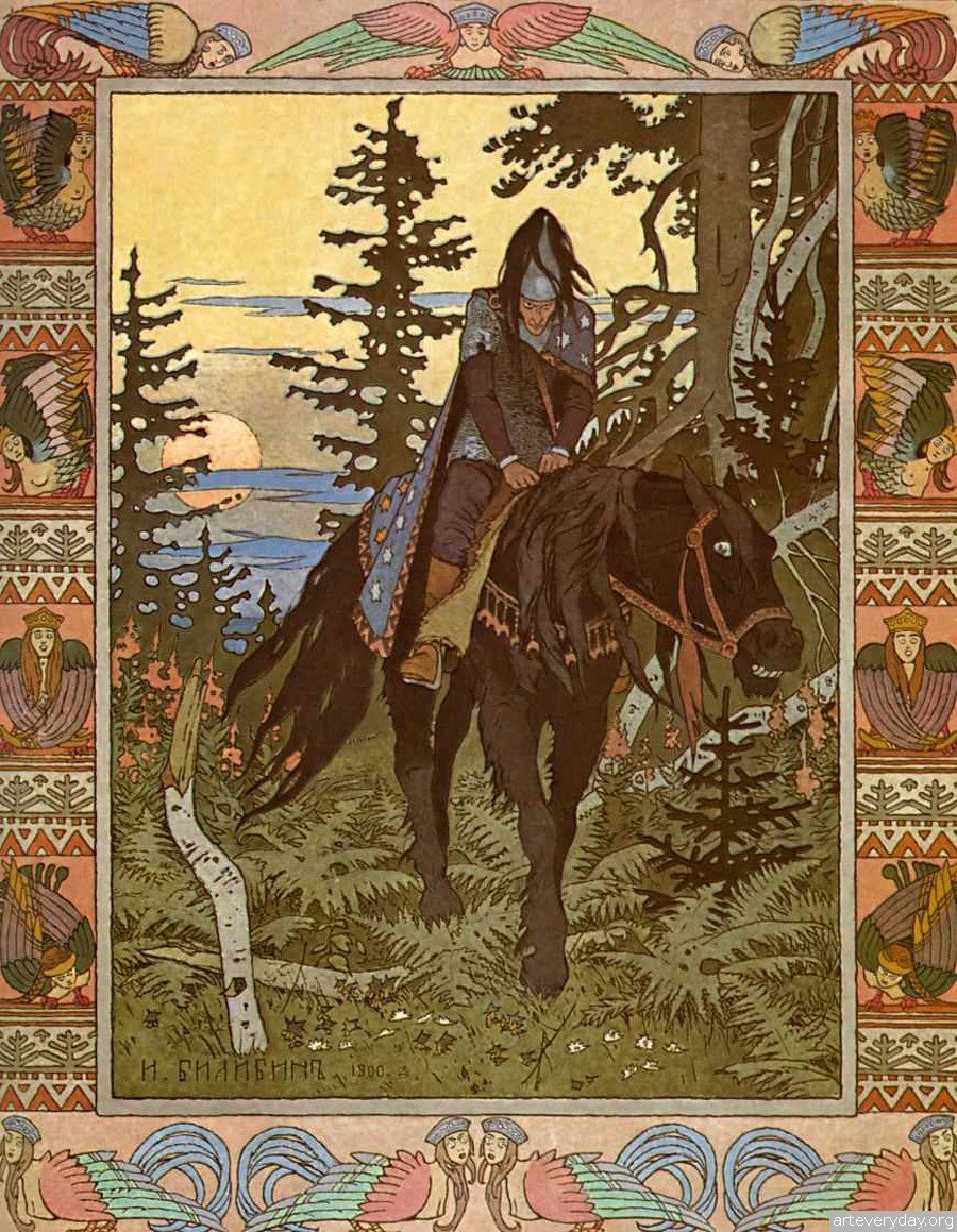 Панно Черный всадник — Русская Майолика