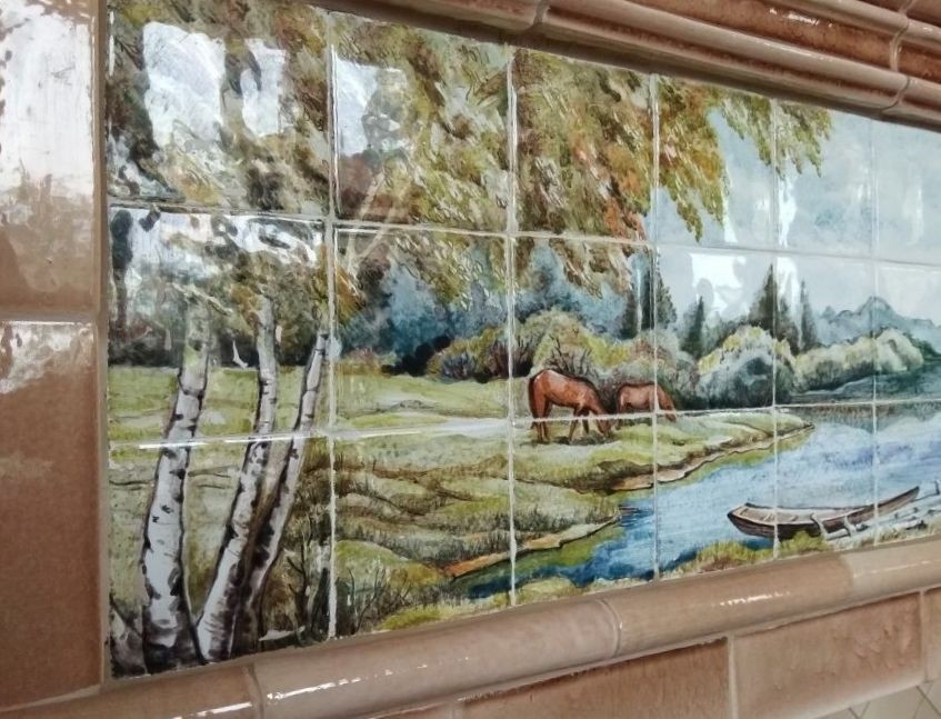 Портал с пейзажем — Русская Майолика