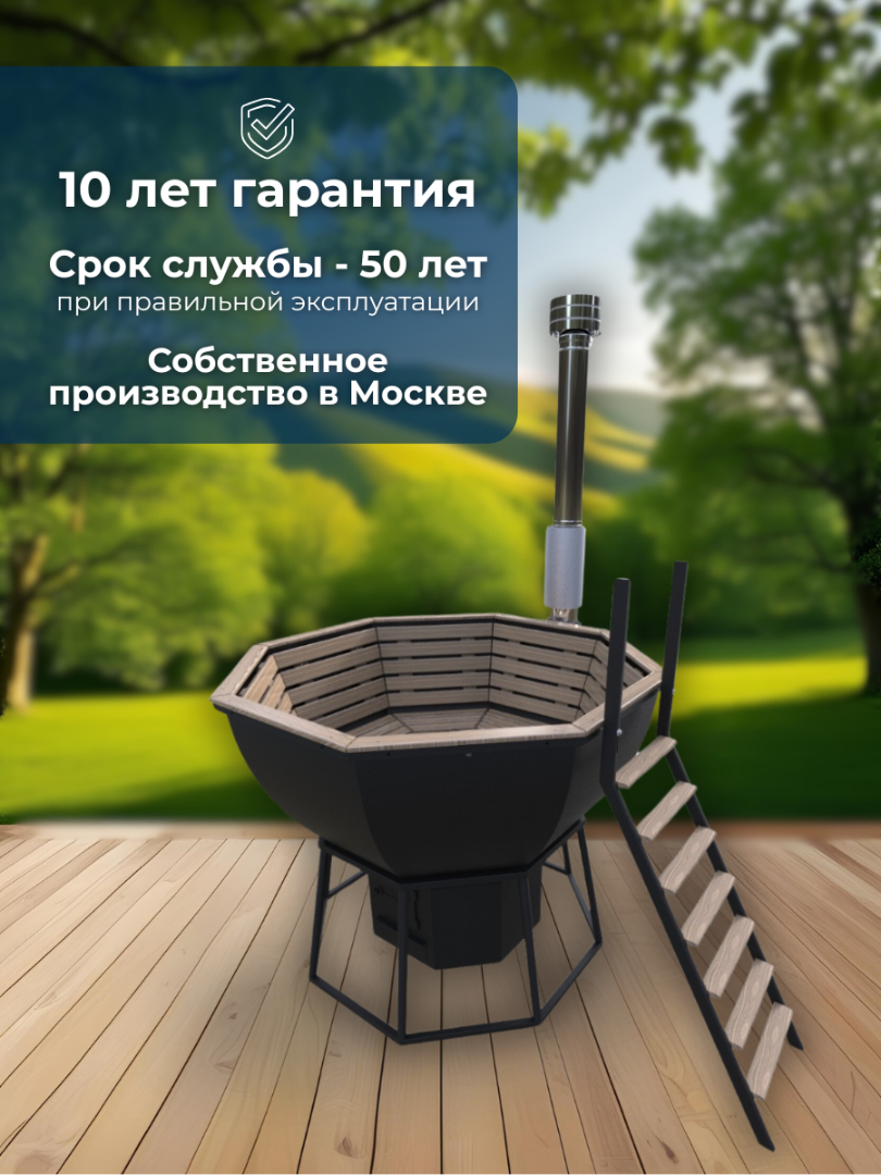 Банный чан ВОЕВОДА на печи с водяной рубашкой (10-12 чел) — фото 3