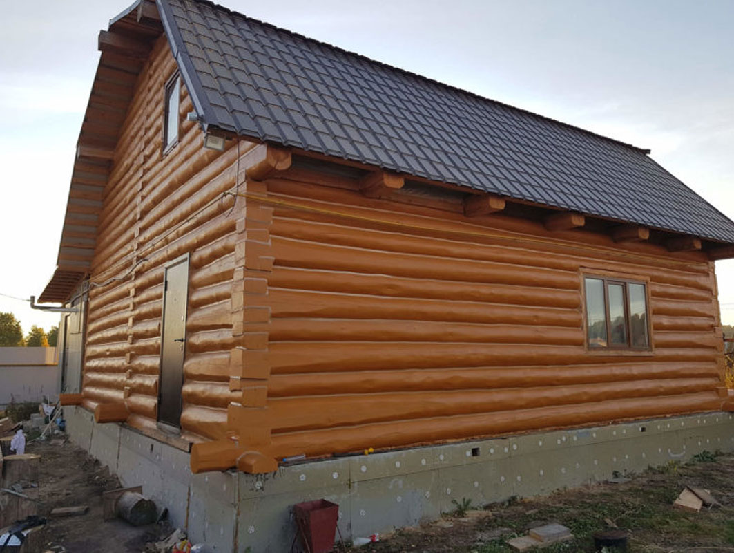 Сруб бани 4×5 из бревна — фото 2