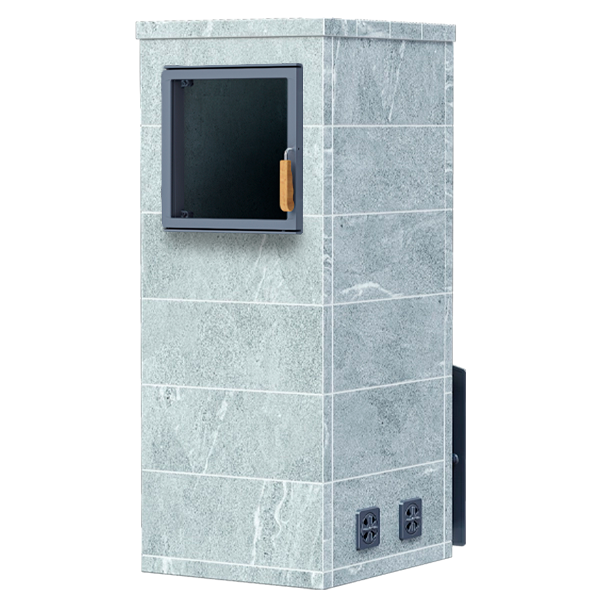 Чугунная печь для бани Комплект Гром 30 (П2) Русский пар 1580/40 Талькохлорит — фото 2