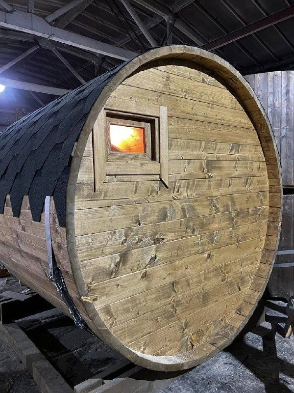 Баня-бочка без печи 2х2.1 метра «Мини» — фото 2