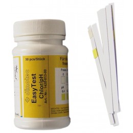 Easytest Chlor 2 в 1, Свободный Cl, pH, упаковка 50 полосок/1420-013-00 — Жемчужина