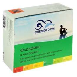 Флокфикс флокулянт в картриджах 8 х 125гр. 1кг Chemoform — Жемчужина