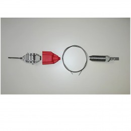 Крепления и трос для дорожки (1 храповик; 1 пружина. Cтопорная пластина. Трос 4мм. 26м) — Жемчужина