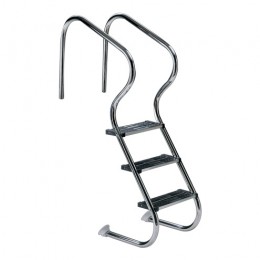 Лестница Easy Access 4 ступени (нерж.ст., ступени двойные люкс) AISI-316 — Жемчужина