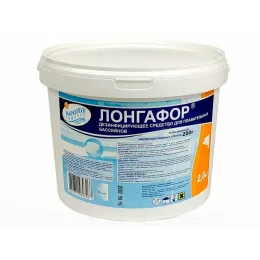 ЛОНГАФОР медленный органический хлор (табл. 200г) ведро 5кг/(1уп=2шт) — Жемчужина