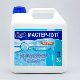 МАСТЕР-ПУЛ жидкое средство 4 в 1 канистра 3 л. /(1уп=4шт) — Жемчужина